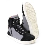 Milwaukee Leather MBM9116 Men’s Black Suede and Grey Canvas Street Riding Shoes with Dual Closure and Ankle Support - Image 12