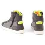 Milwaukee Leather MBM9117 Men’s Dark Grey Suede and Grey Canvas Street Riding Shoes w/ Dual Closure/Ankle Support - Image 13