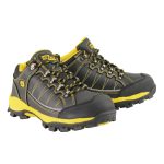 Bazalt MBM9121ST Men’s Black & Yellow Waterproof Frost-Proof Leather Work Shoes with Composite Toe