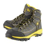 Bazalt MBM9122 Men’s Black & Yellow Waterproof Frost-Proof Leather Work & Hiking Shoes - Image 5