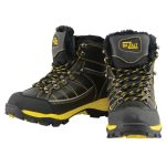 Bazalt MBM9124 Men’s Black & Yellow Faux Fur Lined Waterproof Frost-Proof Leather Work Boots - Image 4