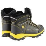 Bazalt MBM9124 Men’s Black & Yellow Faux Fur Lined Waterproof Frost-Proof Leather Work Boots - Image 8