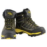 Bazalt MBM9125ST Men’s Black & Yellow Faux Fur Lined Waterproof Leather Work Boots with Composite Toe - Image 10