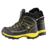 Bazalt MBM9125ST Men’s Black & Yellow Faux Fur Lined Waterproof Leather Work Boots with Composite Toe - Image 6