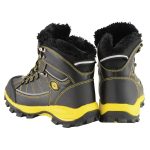 Bazalt MBM9125ST Men’s Black & Yellow Faux Fur Lined Waterproof Leather Work Boots with Composite Toe - Image 7