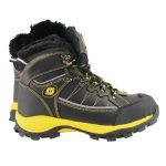 Bazalt MBM9125ST Men’s Black & Yellow Faux Fur Lined Waterproof Leather Work Boots with Composite Toe - Image 9