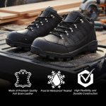 Bazalt MBM9126 Men’s Black Waterproof Frost-Proof Leather Outdoor Work & Hiking Shoes - Image 2