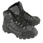 Bazalt MBM9128 Men’s Black Waterproof Frost-Proof Leather Lace-Up Work Boots