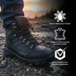 Bazalt MBM9128 Men’s Black Waterproof Frost-Proof Leather Lace-Up Work Boots - Image 2