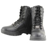 Milwaukee Leather MBM9135 Men’s Black Lace-Up Waterproof Swat Style-Tactical Motorcycle Boots - Image 4