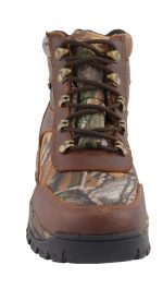 Milwaukee Leather MBM9141 Men’s Brown Waterproof Hiking Boots with Mossy Oak Print - Image 3