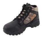 Milwaukee Leather MBM9145 Men’s Waterproof Black Hiking Boots with Mossy Oak Print - Image 3