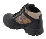 Milwaukee Leather MBM9145 Men’s Waterproof Black Hiking Boots with Mossy Oak Print - Image 5