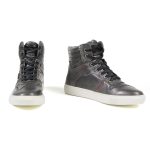 Milwaukee Leather MBM9153 Men’s Vintage Grey Leather High-Top Reinforced Street Riding Waterproof Shoes - Image 2