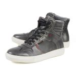Milwaukee Leather MBM9153 Men’s Vintage Grey Leather High-Top Reinforced Street Riding Waterproof Shoes - Image 4