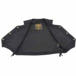 Milwaukee Leather MDK3900 Kids Classic Black Denim Side Lace Vest - Image 2