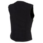Milwaukee Leather MDL4000 Women’s Black Denim 4-Snap Button Closure Motorcycle Rider Vest - Image 6