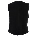 Milwaukee Leather MDL4000 Women’s Black Denim 4-Snap Button Closure Motorcycle Rider Vest - Image 2