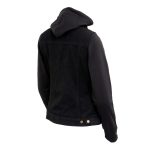 Milwaukee Leather MDL4002 Women’s Black Denim 2 in 1 Shirt Style Collar Motorcycle Rider Vest W/ Removable Hoodie - Image 7