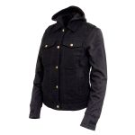 Milwaukee Leather MDL4002 Women’s Black Denim 2 in 1 Shirt Style Collar Motorcycle Rider Vest W/ Removable Hoodie - Image 8