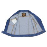 Milwaukee Leather MDL4030 Women’s Blue Denim Zipper Front Motorcycle Vest with Studded Spikes - Image 4