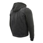 Milwaukee Leather MDM1000 Men’s Black Denim Jacket with Removable Hoodie - Image 9