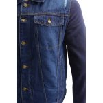 Milwaukee Leather MDM1000 Men’s Blue Denim Jacket with Removable Hoodie - Image 5