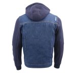 Milwaukee Leather MDM1000 Men’s Blue Denim Jacket with Removable Hoodie - Image 2