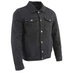 Milwaukee Leather MDM1015 Men’s Black Classic Denim Jean Jacket