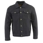 Milwaukee Leather MDM1015 Men’s Black Classic Denim Jean Jacket - Image 5