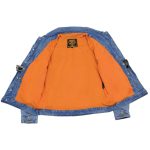 Milwaukee Leather MDM1015 Men’s Blue Classic Denim Jean Jacket - Image 4