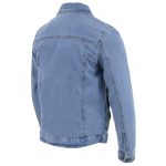 Milwaukee Leather MDM1015 Men’s Blue Classic Denim Jean Jacket - Image 6