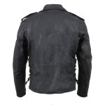 Milwaukee Leather MDM1020 Men’s Black Classic ‘Waxed’ Motorcycle Denim Jacket with Armor - Image 2