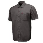 MMCC Men’s Steel Grey Super Duty Classic Mechanic Button Up Shirt – 2 Chest Pockets – Microfiber Panel – MDM11628 - Image 12