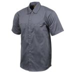 Milwaukee Leather MDM11668 Men’s Grey Button-Up Heavy-Duty Work Shirt – Classic Mechanic Shirt w/ Pockets - Image 11