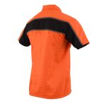 Milwaukee Leather MDM11670 Men’s Orange-Black Mechanic Work Shirt w/ Reflective Strip – Heavy-Duty Button-Up - Image 10