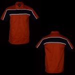 Milwaukee Leather MDM11670 Men’s Orange-Black Mechanic Work Shirt w/ Reflective Strip – Heavy-Duty Button-Up - Image 4