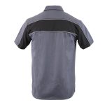 Milwaukee Leather MDM11671 Men’s Grey-Black Mechanic Work Shirt w/ Reflective Strip – Heavy-Duty Button-Up - Image 11