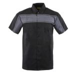 Milwaukee Leather MDM11672 Men’s Grey-Black Mechanic Work Shirt w/ Reflective Strip – Heavy-Duty Button-Up - Image 10