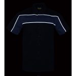 Milwaukee Leather MDM11672 Men’s Grey-Black Mechanic Work Shirt w/ Reflective Strip – Heavy-Duty Button-Up - Image 7
