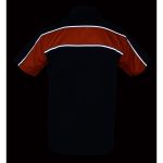 Milwaukee Leather MDM11673 Men’s Black-Orange Mechanic Work Shirt w/ Reflective Strip – Heavy-Duty Button-Up - Image 8