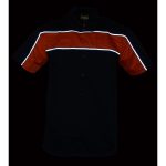 Milwaukee Leather MDM11673 Men’s Black-Orange Mechanic Work Shirt w/ Reflective Strip – Heavy-Duty Button-Up - Image 7