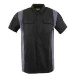 Milwaukee Leather MDM11674 Men’s Black-Grey Button-Up Heavy-Duty Work Shirt – Classic Mechanic Shirt w/ Pockets - Image 9