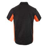 Biker Clothing Co. MDM11676 Men’s Black-Orange Button-Up Heavy-Duty Work Shirt – Classic Mechanic Shirt w/ Pockets - Image 8