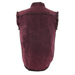 Milwaukee Leather MDM11677 Men’s Magenta Classic Button-Down Cut Off Frayed Sleeveless Casual Shirt - Image 8