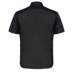 MMCC Men’s Slipstream Black Royal Blue Classic Mechanic Shirt – 100% Cotton w/ Microfiber Panel – MDM11692 - Image 9