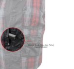 Milwaukee Leather MDM1603 Men’s Black Waxy Coated Snap Front Shirt - Image 2