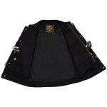 Milwaukee Leather MDM3000 Men’s ‘Brute’ Concealed Snap Black Denim Club Style Vest w/ Hidden Zipper - Image 5