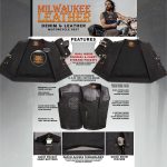 Milwaukee Leather MDM3003 Men’s ‘Brute’ Concealed Snap Black Denim and Black Leather Club Style Vest w/ Hidden Zipper - Image 2