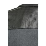 Milwaukee Leather MDM3005 Men’s Brute Grey Denim w/ Black Perforated Leather Club Style Vest w/ Hidden Dual Closure - Image 7